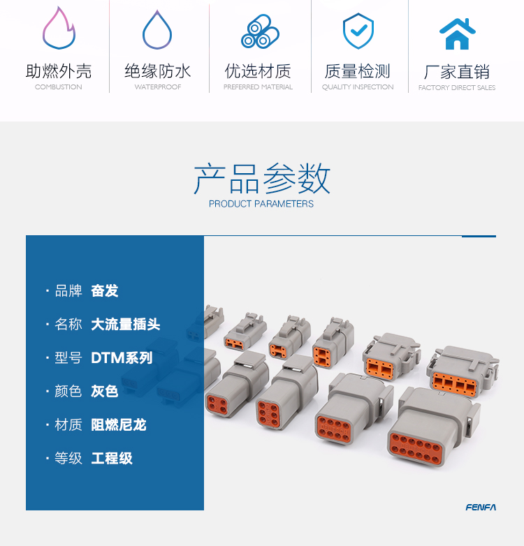 大電流汽車接插件 DTM系列